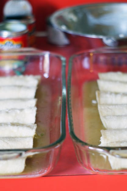 Green Chile and Cheese Enchiladas