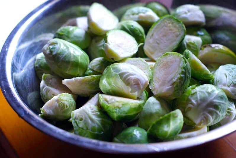 Garlic Balsamic Roasted Brussel Sprouts