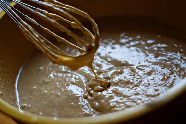 Pumpkin Waffles w/ Praline Pecan Syrup