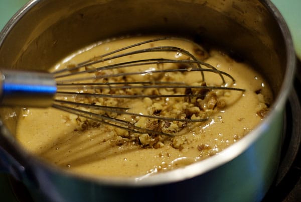 Pumpkin Waffles w/ Praline Pecan Syrup