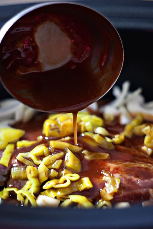 Saucy Crock Pot BBQ Beef Sandwiches