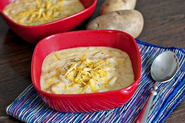 Hearty Cheese Potato Soup | Heather Likes Food Hearty Cheese Potato Soup