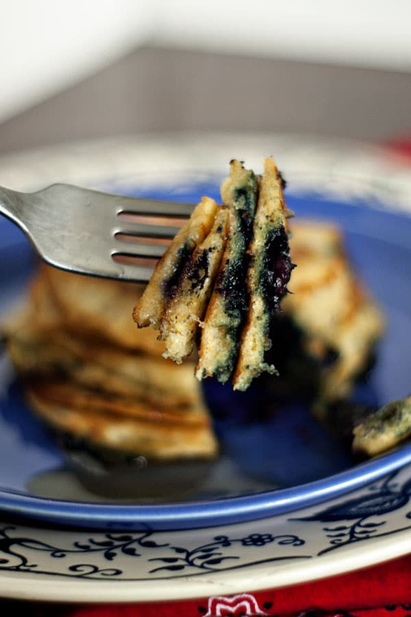 Blueberry-Cornmeal Pancakes