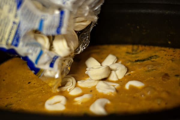 Creamy Slow Cooker Tortellini Soup