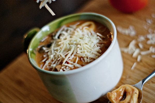 Creamy Slow Cooker Tortellini Soup