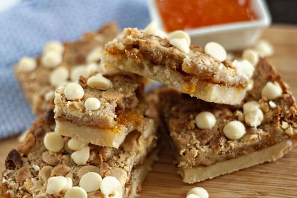 White Chocolate Apricot Pineapple Cookie Bars