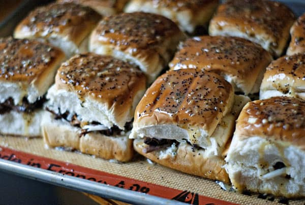 Beef and Blue Cheese Sliders | Heather Likes Food Beef and Blue Cheese Sliders