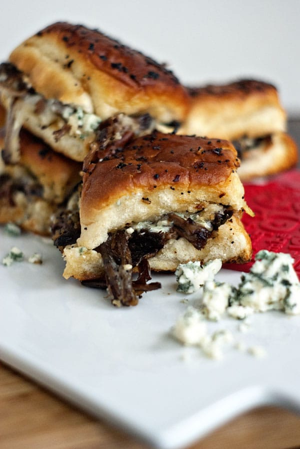 Beef and Blue Cheese Sliders | Heather Likes Food Beef and Blue Cheese Sliders