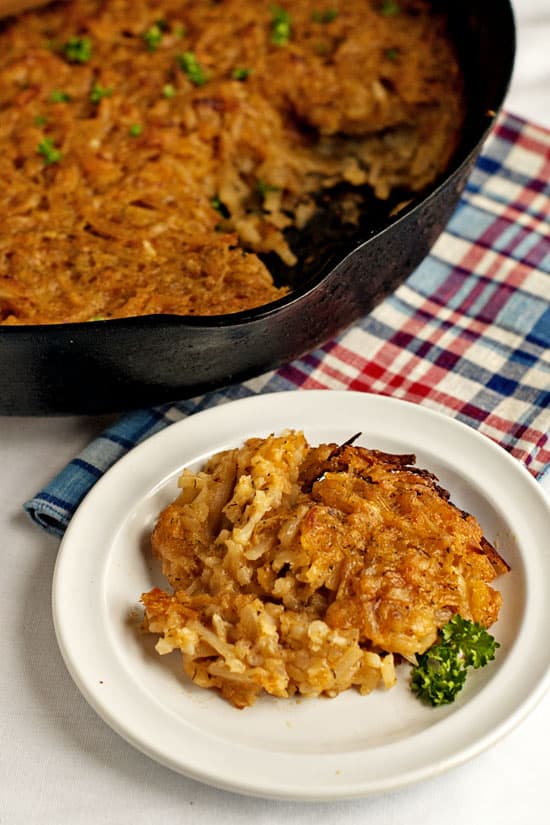 Cheesy Hashbrown Skillet | heatherlikesfood.com